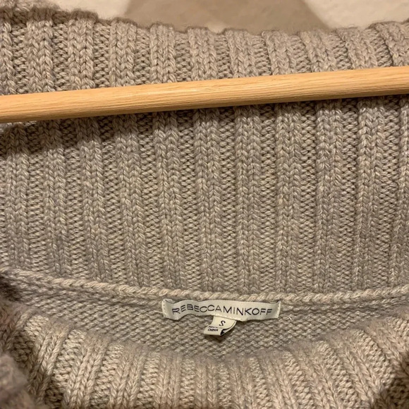 REBECCA MINKOFF EUC Erid Off the Shoulder Sweater Mini Dress Tunic S - Picture 5 of 8